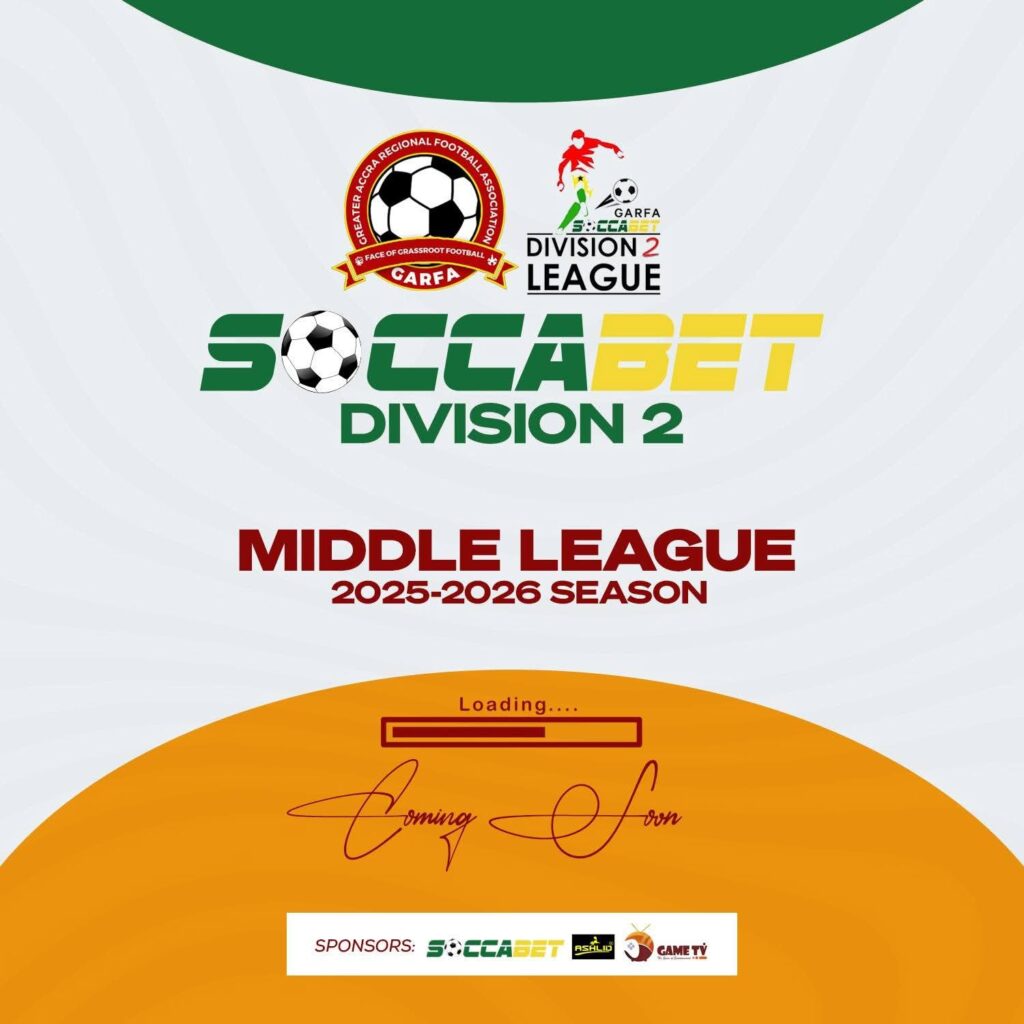 EIGHT CLUBS SECURE SPOTS IN SOCCABET DIVISION TWO MIDDLE LEAGUE